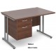 Maestro Cantilever Desk with Fixed Pedestal